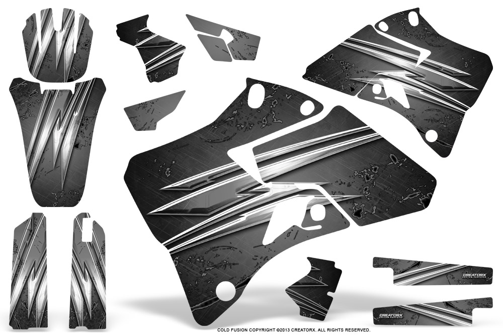 Yamaha YZ 125-250 96-01 Graphics Kit Cold Fusion Silver